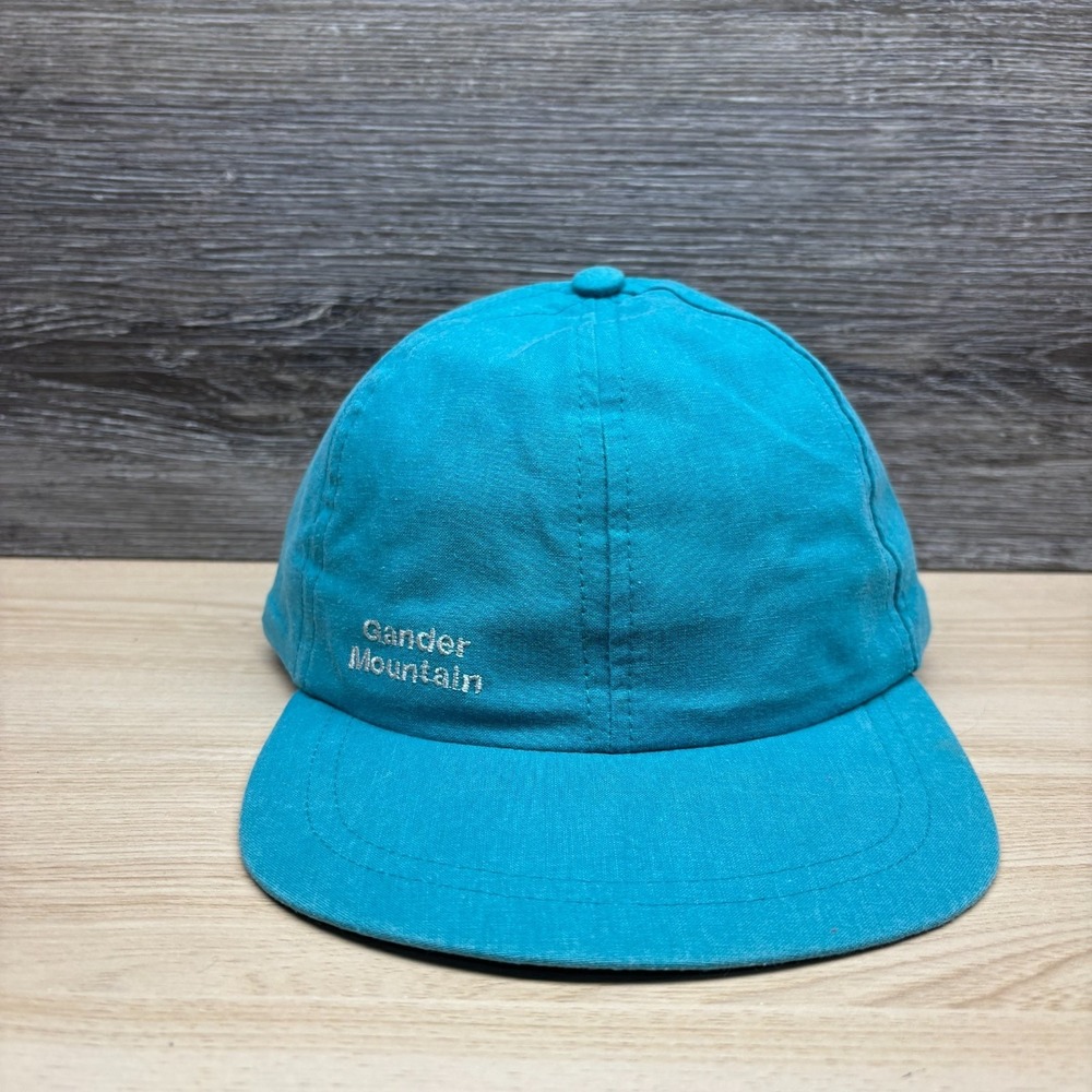 Vintage Gander Mountain Hat Cap Snap Back Blue Outdoor Fishing Hunting‎ 90s Teal